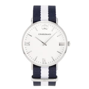 Men-Charlemain-silver-white-Nylon-Blue-white-silver